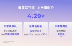 睿蓝蓝气球9月13日上市，上市限时价4.29万元