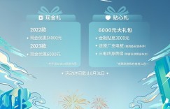 纯电小车开卷，花仙子八月钜惠至高20000元