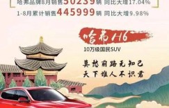 8月销量公布，哈弗H6继续领衔，超2.5万辆