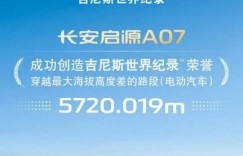 长安启源A07刷新吉尼斯世界纪录，彰显“四真”硬核实力