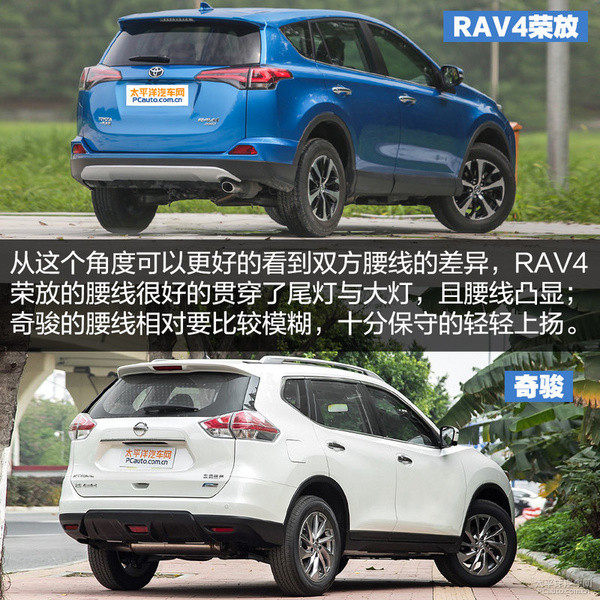 RAV4荣放对比奇骏 5座日系SUV哪家强？